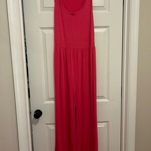 Sleeveless Pink Jumpsuit